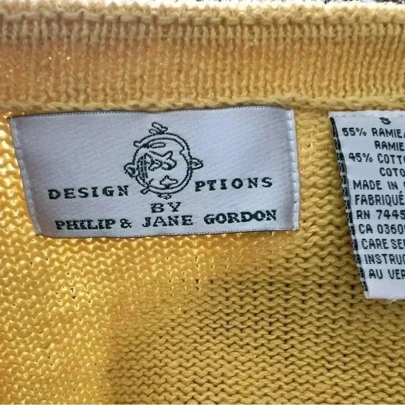 DESIGN OPTIONS by PHILIP & JANE GARDON CARDIGAN Sz S - Picture 3 of 3